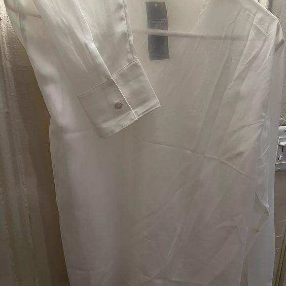 Abercrombie & Fitch sheer button down long sleeve shirt - Picture 5 of 6